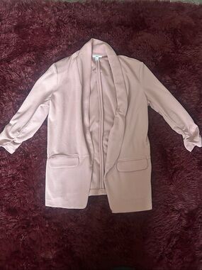 Bar III Pale Blush Open-Front Women’s Blazer